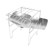 Folding Camping Barbecue Rack Rust Proof Light Portable Stainless Steel Barbecue Grill for Outdoor Outings Hiking Courtyard