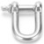 M22 Screw Pin Anchor Shackle 304 Stainless Steel Heavy Duty DShape Shackle for Chains Wirerope Lifting
