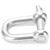 M22 Screw Pin Anchor Shackle 304 Stainless Steel Heavy Duty DShape Shackle for Chains Wirerope Lifting