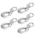 5pcs Stainless Steel Eye Slip Hook with Safety Latch Lifting Hoisting Chain Hooks