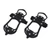 2pcs/set 10 Tooth Crampons Shoe Cover Rustproof Durable Mountaineering Ice Snow GripperM Size