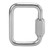 Chain Link Stainless Steel 4‑Corner Multifunctional Connection Buckle for Outdoor Hammock Camping Fishing Hiking8mm