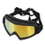 Large Dog Sunglasses UV Protection Windproof Dustproof Eyes Protection Dog Goggles with Adjustable Strap Red Lens Black Frame
