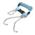 Spring Coiled Diving Hook Stainless Steel Double End Snap Clip with Quick Release Buckle Diving Accessories Blue