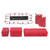Simulated Decoration Luggage Net Suitcase Fuel Tanks Kit for 1/8 1/10 Model Crawler RC Car