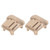 2pcs Brass Diff Cover for Traxxas 1/18 RC Car Increase Weight Rust Protection RC Axle Cover Gold