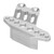 Chain Guard Board Aluminium Alloy Accessory Motorcycle Chain Guard Board Protector for LOSI 1/4 Promoto MX Silver