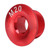 CANSUCC M20 Bicycle Crank Cover Screws Corrosion Resistant Aluminum Alloy Crank Cover Screw CapRed