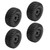 4pcs 1/10 RC Short Course Truck Tires Plastic Rubber 113mm Diameter RC Accessories for ARRMA Black