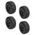 4pcs 1/10 RC Short Course Truck Tires Plastic Rubber 113mm Diameter RC Accessories for ARRMA Black