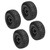 4pcs 1/10 RC Short Course Truck Tires Plastic Rubber 113mm Diameter RC Accessories for ARRMA Black