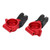 RC Rear Steering Cup Aluminum Alloy with Enlarged Bearings for ARRMA Remote Control VehiclesRed