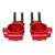 RC Rear Steering Cup Aluminum Alloy with Enlarged Bearings for ARRMA Remote Control VehiclesRed
