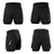 Men 2 in 1 Running Shorts High Waist Athletic Shorts Sport Shorts Workout Shorts with Pockets for Gym Jogging Tennis