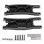 RC Car Rear Suspension Arm Aluminum Alloy Swing Arm Dustproof Carbon Plate Kit for Traxxas 1/8 Sledg Remote Control Car Black