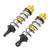 2Pcs RC Car Shock Absorber Aluminum Alloy Balancing Drive High Elasticity RC Front Shock Damper for ARRMA 1/7 1/8 Gold