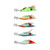 5PCS Fake Wood Shrimp Bait Fishing Wobbler Squid Jig Artificial Lures with Luminous Hook