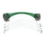 100PCS Fishing Leader Swivels Snap Anti Corroison Hard Steel Wire Leader for Saltwater 25cm / 9.8in