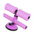 Sit Up Bar Floor Metal Double Rod Portable Sit Up Assistant Device with Suction Cup for Fitness Exercise Abdominal Muscles Full Body Training Purple