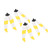 Colorful Propeller Drone Quick Release Blade Props for Mavic Air 2/Air 2S Accessories(Yellow White )