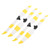 Colorful Propeller Drone Quick Release Blade Props for Mavic Air 2/Air 2S Accessories(Yellow White )