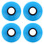 PUENTE 4pcs 60x45mm Skateboard Wheels 78A Longboard Cruiser Wheels Replacement PartsBlue