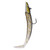 Fish Lure Tuna Shape Bait Fishing Tackle Hook with Jig Head Fishing Accessory(black&golden)