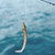 Fish Lure Tuna Shape Bait Fishing Tackle Hook with Jig Head Fishing Accessory(black&golden)