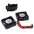 RC 40x40mm Motor Cooling Fans with Holder for 4068 4268 4274 4275 Motor with 42mm DiameterBlack