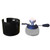 Mini Camping Stove Butane Gas Burner with Refill Rack and Furnace Stand for Tabletop Siphons Windproof Portable Cooking Stove Coffee Maker