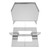 Stove Stand Base Outdoor Stainless Steel Wood Stove Stand Base Set Camping Portable BBQ Tool Set with Storage BagS