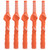 5PCS Golf Swing Club Hand Grip Rubber Beginner Practice Training Correction AccessoryHole Diameter 12.5mm Orange