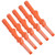 5PCS Golf Swing Club Hand Grip Rubber Beginner Practice Training Correction AccessoryHole Diameter 12.5mm Orange