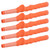 5PCS Golf Swing Club Hand Grip Rubber Beginner Practice Training Correction AccessoryHole Diameter 12.5mm Orange