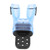 TOOKE Thermoplastic Mouthpiece Diving Snorkel Second Stage Regulator Bite MouthpieceSky Blue