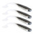 4Pcs TPR 100MM Artificial Soft Simulation Fishing Lure Bait Paddle T Tail Accessory8#leopard print black