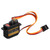 Micro Servo Motor Kit Stable Low Noise Quick Response Waterproof Mini Metal Gear Servo Kit for Axial SCX24 1/24 RC Car Black