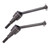 2Pcs Drive Shafts Steel Transmission Parts RC Car Replacement Accessories for TAMIYA CC01Black