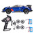 1/16 Electric 4WD Drive Flat Running Drift Car 2.4Ghz High Speed RC Racing Car for Kids Over 14 Years Old Blue 2pcs Battery