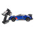 1/16 Electric 4WD Drive Flat Running Drift Car 2.4Ghz High Speed RC Racing Car for Kids Over 14 Years Old Blue 2pcs Battery