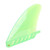 Tracking Fin Flexible Stable Exquisite Surfboard Tail Rudder Light Compact PVC Paddle Board Fin Green