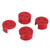 Drone Engine Motor Cover Cap Aluminum Alloy Dustproof Protective Cover for DJI Avata Red