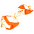 Crisscross Bikini Set Tie Side Pure Color Women 2 Pieces Bathing Suit Swimsuit for Summer Beach Swimming Orange M