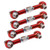 4Pcs Steering Linkage Rod Aluminum Alloy RC Upgrade Parts Fit for HSP 94122 1/10 CarRed