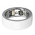 Smart Health Ring Bluetooth Pressure Sleep Monitoring Body Temperature Detection Fitness Tracker IPX8 Waterproof Rechargeable White Size 18