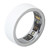 Smart Health Ring Bluetooth Pressure Sleep Monitoring Body Temperature Detection Fitness Tracker IPX8 Waterproof Rechargeable White Size 18