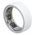 Smart Health Ring Bluetooth Pressure Sleep Monitoring Body Temperature Detection Fitness Tracker IPX8 Waterproof Rechargeable White Size 18