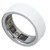 Smart Health Ring Bluetooth Pressure Sleep Monitoring Body Temperature Detection Fitness Tracker IPX8 Waterproof Rechargeable White Size 18