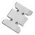 Gearbox Skid Plate Professional Aluminum Alloy High Strength Transmission Mount for SCX10 PRO RC Car Accessories Silver