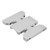 Gearbox Skid Plate Professional Aluminum Alloy High Strength Transmission Mount for SCX10 PRO RC Car Accessories Silver